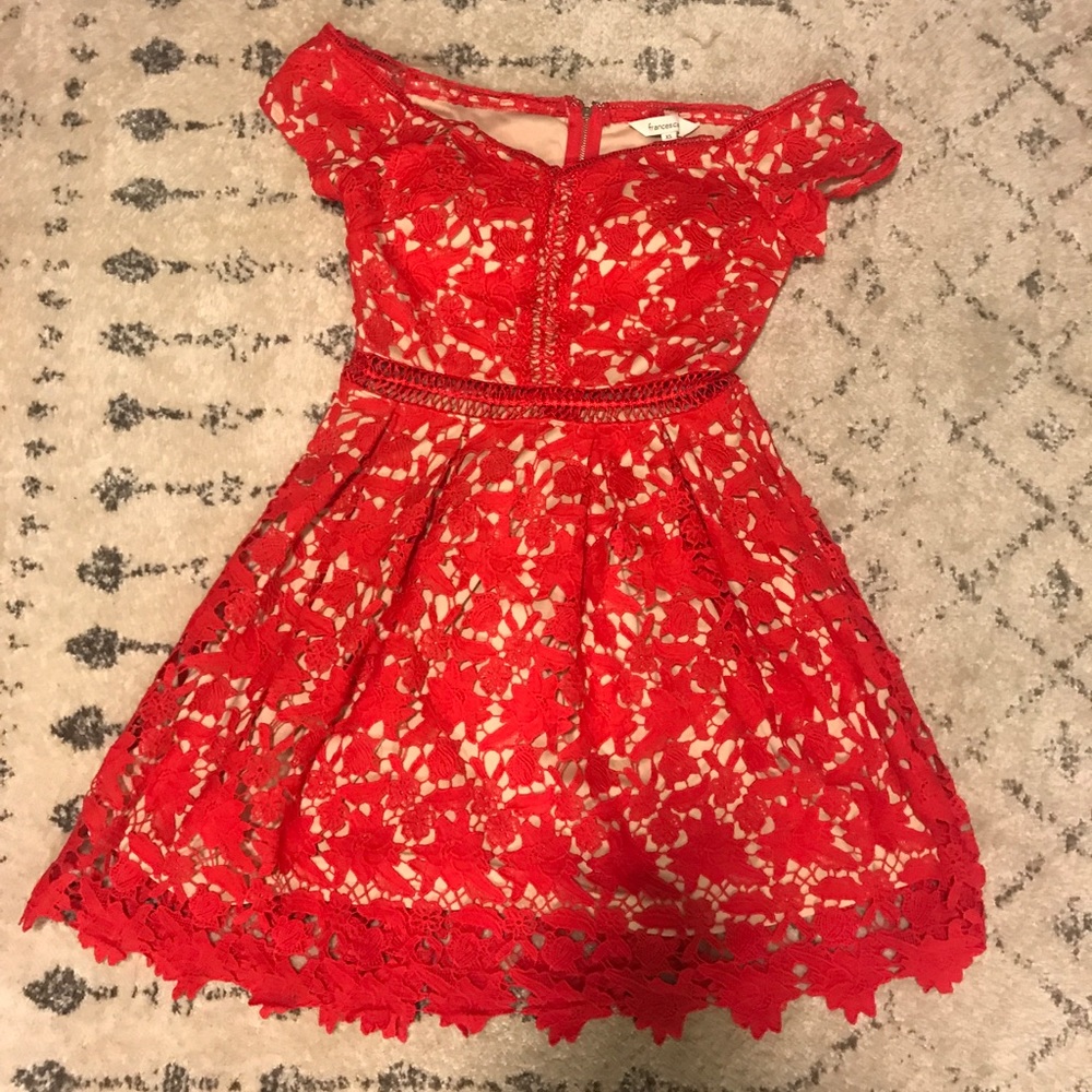 Off shoulder lace dress sold